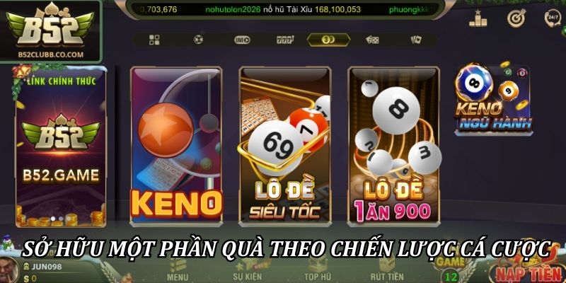 Ưu Đãi Tân Thủ Tại B52Club: Quà Chào Mừng Siêu Hấp Dẫn 3 Sở hữu một phần quà theo chiến lược cá cược